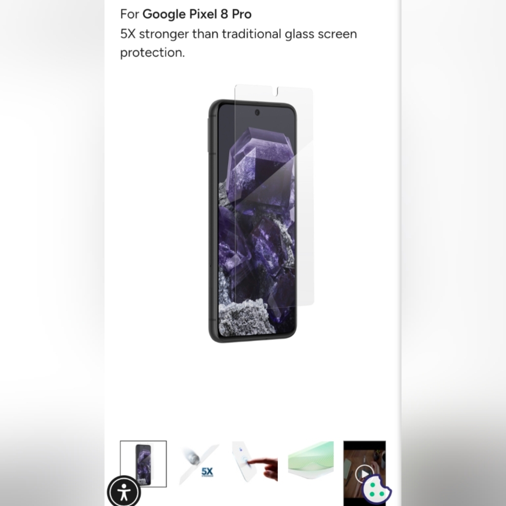 Zagg invisible shield glass elite protect for Google Pixel 8 Pro